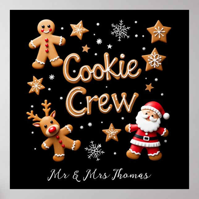 Affiche Rejoignez l'équipe de biscuits Votre Noël ultime (Devant)