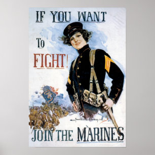 Affiche Rejoignez les Marines