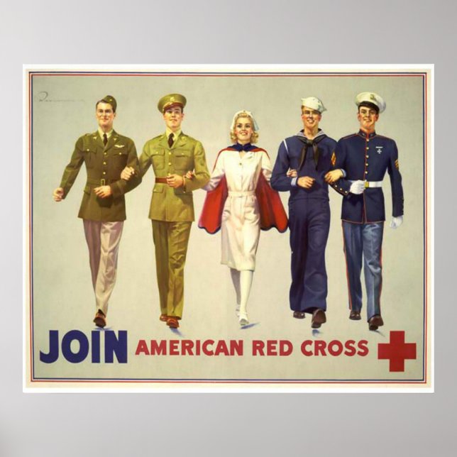 Affiche Rejoindre - Croix-Rouge américaine (Devant)