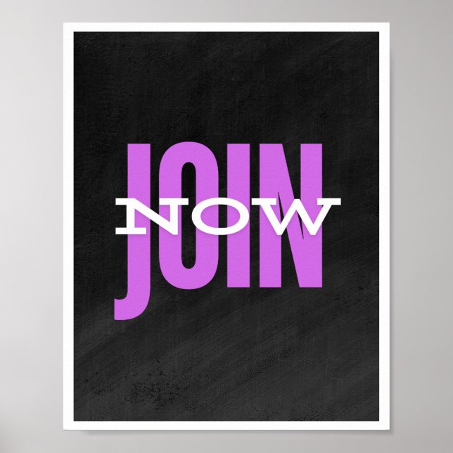 Affiche Rejoindre maintenant (Devant)