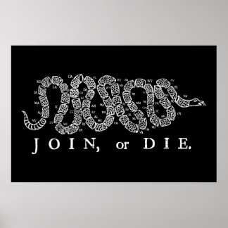 Affiche Rejoindre ou mourir Imprimer