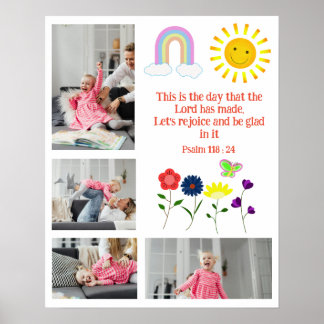 Affiche Réjouissez-vous et soyez heureux chaque jour