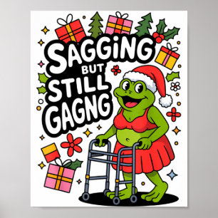 Affiche Relâché Mais Toujours Drôle Noël Grenouille Hol