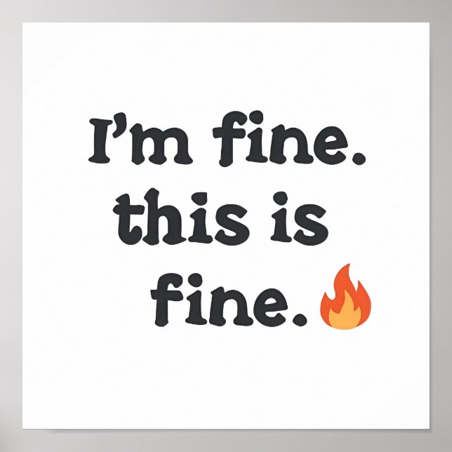 Affiche Relatable Chaos and Anxiety Humor (Devant)
