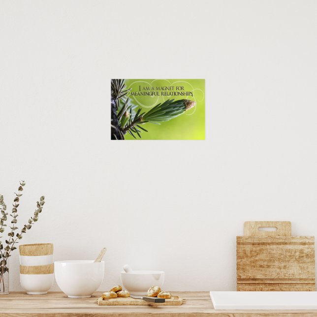 Affiche "Relations significatives" Motivation Affirmation (Cuisine)