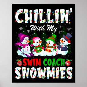 Affiche Relaxation Avec Mon Entraîneur de Natation Snowmie