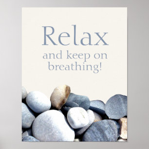 Affiche Relaxez-Vous Gardez La Respiration Encourager Les 