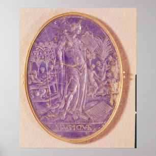 Affiche Relief depicting an Allegory of Music