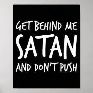 Affiche Religieux chrétien Jésus éloigne-toi Satan Et