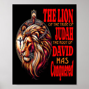Affiche Religieux Jésus Le Lion De Juda Citation stoïque H