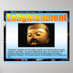 Affiche Religion, bouddhisme, Lumière