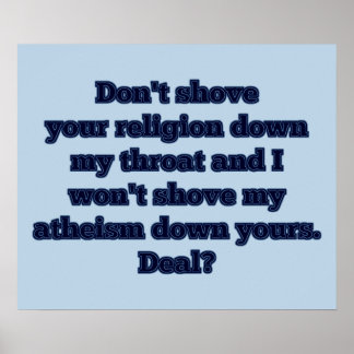 Affiche Religion contre athéisme, partie 2