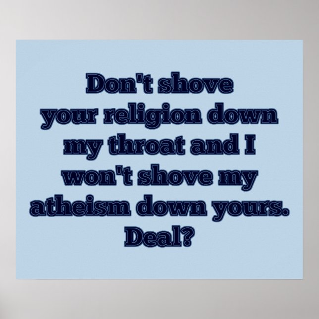 Affiche Religion contre athéisme, partie 2 (Devant)