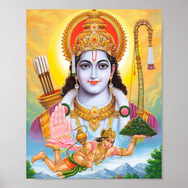 Affiche Religion hindoue Lord Shree Ram Ram (Devant)