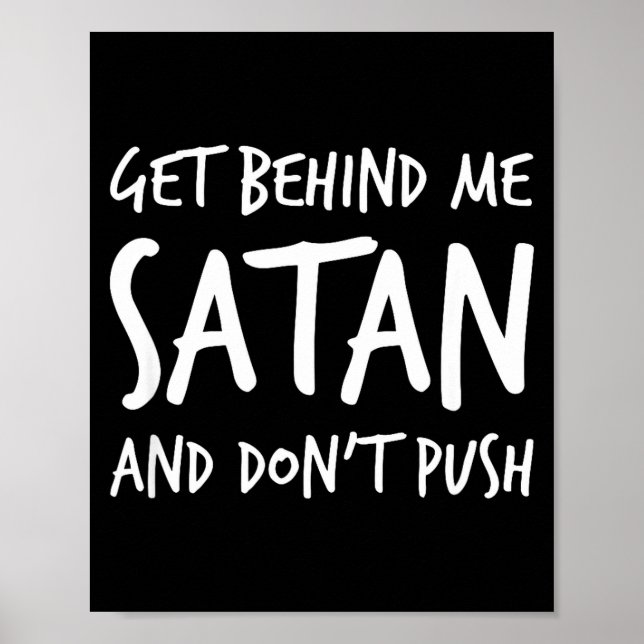Affiche Religious Christian Jesus Get Behind Me Satan And  (Devant)