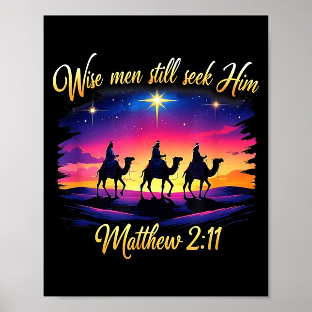 Affiche Religious Christmas Wise Men Still Seek Him 3 King (Devant)