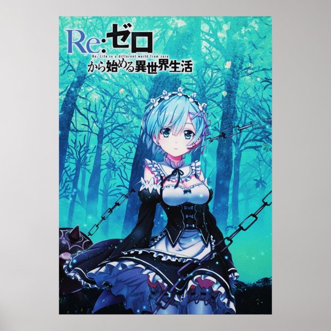 Affiche Rem ReZero (Devant)