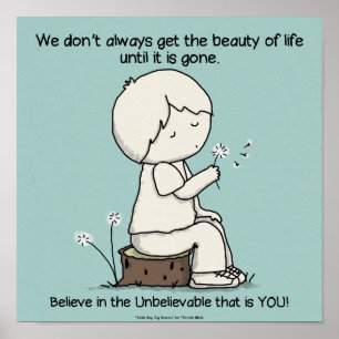 Affiche Remarquez la beauté de la vie