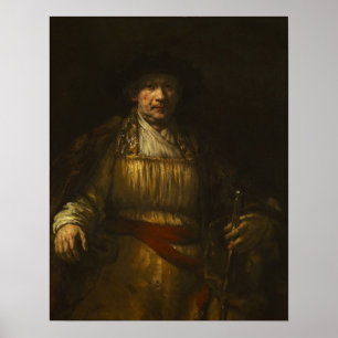 Affiche Rembrandt - Autoportrait