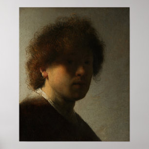 Affiche Rembrandt - Autoportrait à un âge jeune