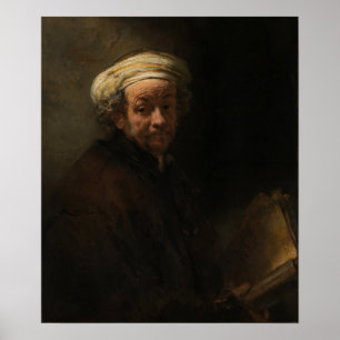 Affiche Rembrandt - Autoportrait en apôtre Paul