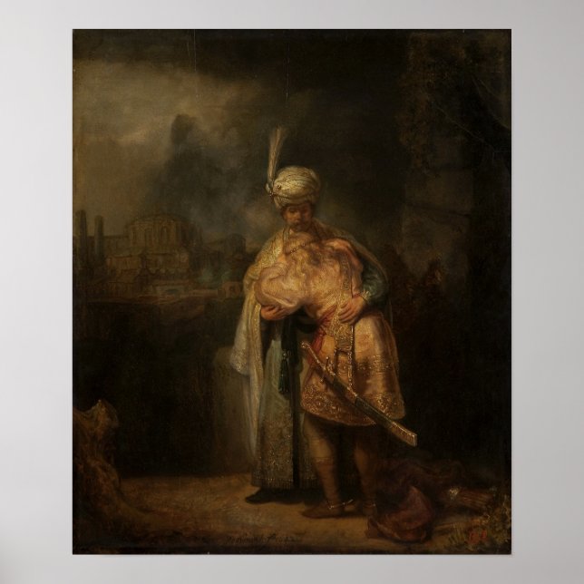 Affiche Rembrandt - David et Jonathan (Devant)