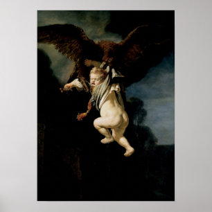 Affiche Rembrandt - Enlèvement De Ganymede