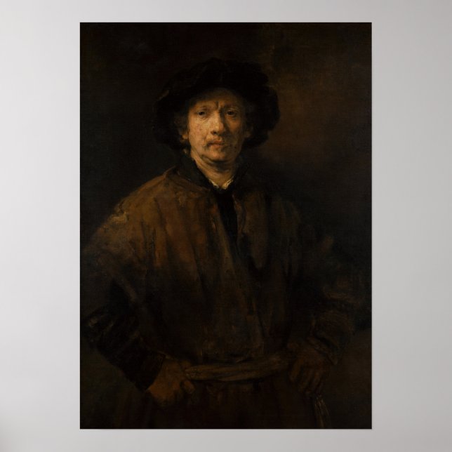Affiche Rembrandt - Grand Autoportrait (Devant)
