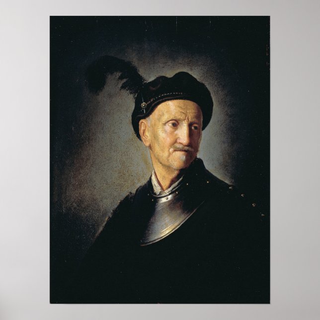 Affiche Rembrandt - Homme En Armor (Devant)