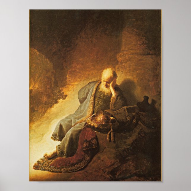 Affiche Rembrandt - Jeremiah Lamenting Destruction... (Devant)