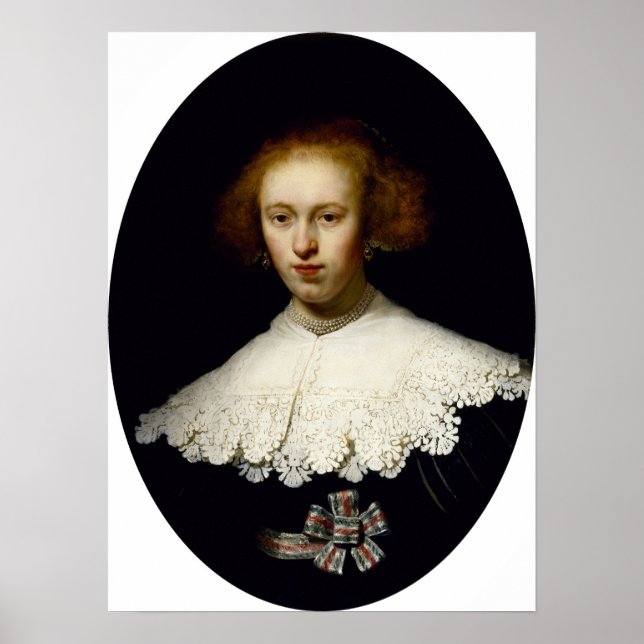 Affiche Rembrandt - Jeune Femme (Devant)