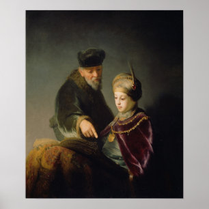 Affiche Rembrandt, jeune universitaire et tuteur