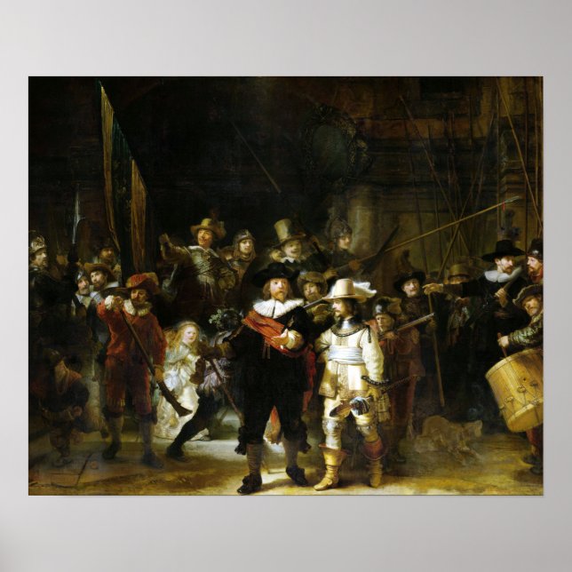 Affiche Rembrandt La Nightwatch (Devant)