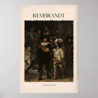 Affiche Rembrandt La Ronde de Nuit642 Maître Hollandais Cé