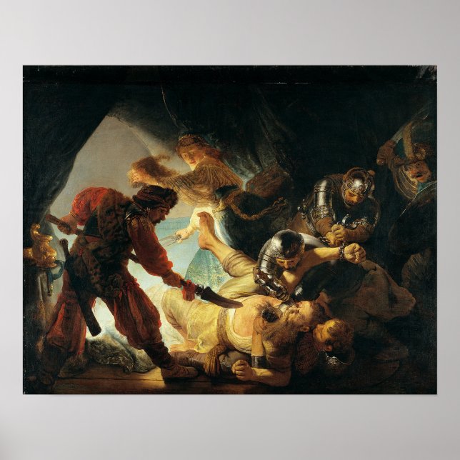 Affiche Rembrandt - L'Aveuglement de Samson (Devant)