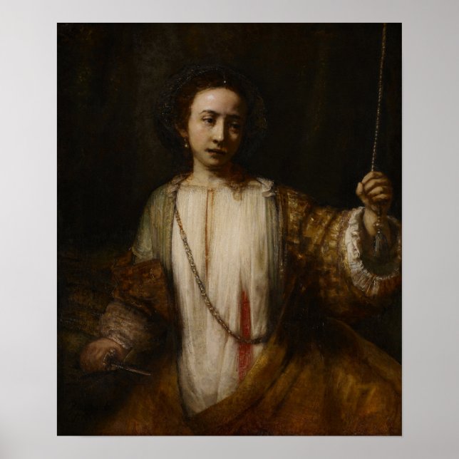 Affiche Rembrandt - Lucrèce (Devant)