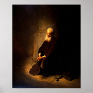 Affiche Rembrandt - Saint Pierre En Prison, Apôtre Pierre