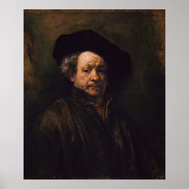 Affiche Rembrandt Self Portrait (Devant)