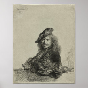 Affiche Rembrandt Self Portrait Sketch