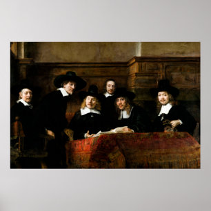 Affiche Rembrandt : Syndics de la guilde des Drapers
