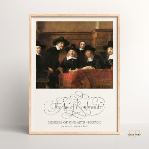 Affiche Rembrandt Syndics de la Peinture de la guilde des 