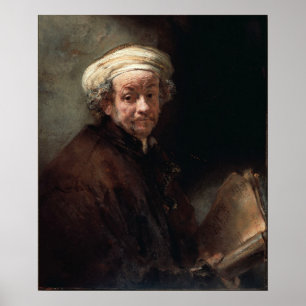 Affiche Rembrandt Van Rijn, Autoportret