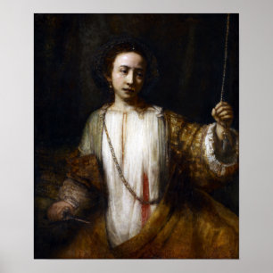 Affiche Rembrandt van Rijn Lucretia