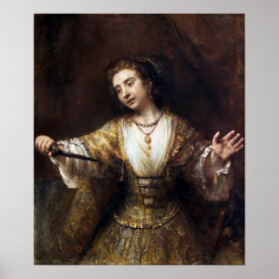 Affiche Rembrandt van Rijn Lucretia
