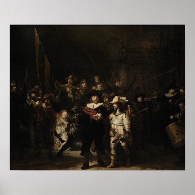 Affiche Rembrandt - Veille nocturne (Devant)
