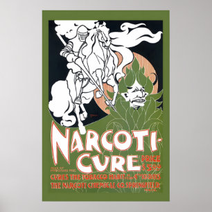 Affiche Remède contre la narcotique des années 1890 - Guér