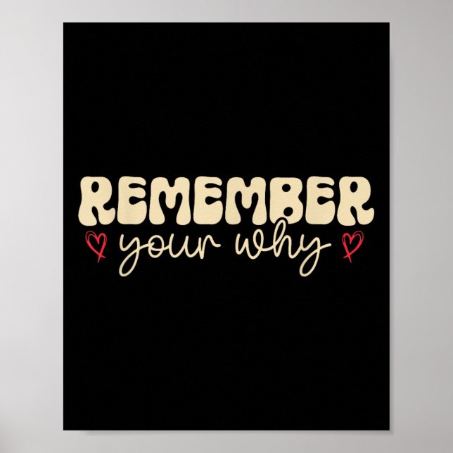 Affiche Remember Your Why Motivational  (Devant)