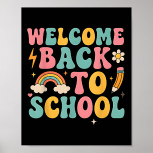 Affiche Remerciement aux enseignants Garçons Filles Retro