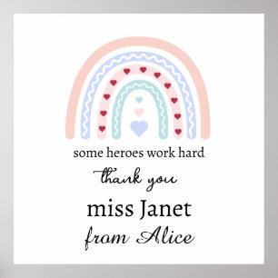 Affiche Remerciements au professeur - Cadeau pour le meill