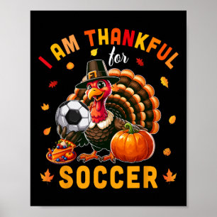 Affiche Remerciements Pour Le Football Thanksgiving Turkey